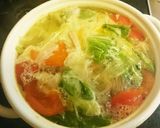 トマトとレタスのスープ作り方3写真