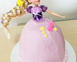 プリンセスのドレスケーキ♡ラプンツェル作り方4写真