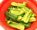 レンジで簡単　とろけるピーマンの煮びたし作り方2写真