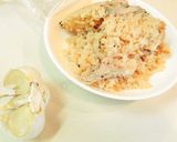 白ワイン入りチキンガーリックライス作り方7写真