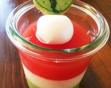 夏にぴったり*すいかの3色ゼリー作り方10写真