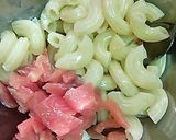 スモークサーモンのマカロニサラダ作り方1写真