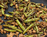 さやいんげんと豚肉のシンプル醤油炒め作り方4写真