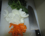 土鍋でかんたん♪豆腐と豚肉の卵とじ作り方1写真