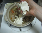 土鍋でかんたん♪豆腐と豚肉の卵とじ作り方4写真