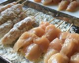 絶妙な相性♡てりたまチキンの串焼き作り方7写真
