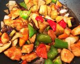 鶏肉とカラフル野菜の甘酢あん作り方6写真