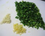 うまうま♡肉味噌ニラチャーハン作り方1写真