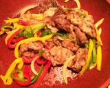 パプリカと牛肉のオイスターソース炒め作り方5写真