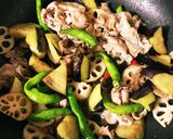 茄子とししとうの豚肉炒め作り方4写真