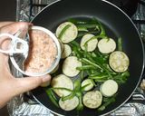 ラタトゥイユのパスタ♪簡単ナストマトツナ作り方6写真