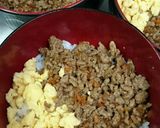 ☆簡単･冷めてもOK☆合挽肉のそぼろ丼作り方4写真