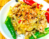 ひき肉ともやしと韓国唐辛子の辛味噌炒め丼作り方6写真
