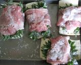 大葉肉の巻き巻き和風豆腐ステーキ作り方3写真