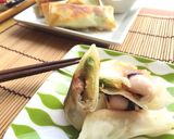 アボカド＆タコ✿マヨポンがイイね焼春巻き作り方14写真