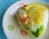 レモン爽やか♪アボカド鮭チーズおにぎり作り方3写真