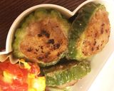 ナッツ入り！ゴーヤの肉詰め！作り方4写真