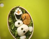 【キャラ弁♥】オラフ弁当作り方8写真