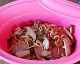 レンジで！きのことベーコンの秋色パスタ作り方4写真