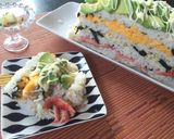 カリフォルニアロール風✿寿司ケーキ作り方13写真