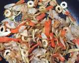 ごぼうと豚ばら肉の豆板醤炒め作り方6写真