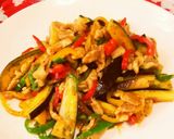 カラフルピーマンと豚肉と豆板醤の中華炒め作り方7写真