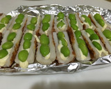 お弁当おつまみに枝豆とちくわのチーズ焼き作り方3写真