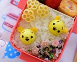 【キャラ弁】うずらのプーさん弁当作り方5写真