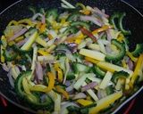 夏野菜とベーコンのおから炒め作り方2写真