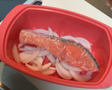 レンジで簡単♪鮭の蒸し焼き♡作り方3写真