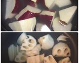 簡単＊鶏とさつま芋と蓮根の甘辛炒め＊作り方2写真