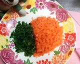 ピーマンと人参入り豆腐鶏バーグ★離乳食完了期作り方1写真