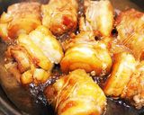 厚切り豚バラ肉の糸巻き炒め煮作り方4写真