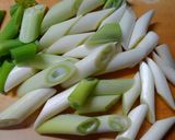 ご飯に！鶏むね肉と長ネギの大葉 照り焼き作り方3写真