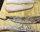 ハタ(ミーバイ)の皮の湯引き作り方1写真