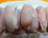 【大葉&とろ〜りチーズの鶏むねロール】♪作り方5写真