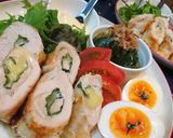 【大葉&とろ〜りチーズの鶏むねロール】♪作り方8写真