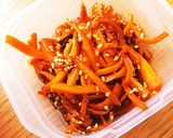 【朝食*お弁当】にんじんのきんぴら作り方5写真
