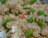 鮭フレークと枝豆のずぼら混ぜご飯☆作り方2写真