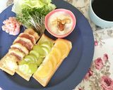 クリームチーズでオープントースト作り方4写真