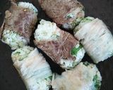 運動会に♪肉まきおにぎり&カラフルいなり作り方8写真