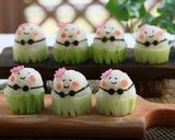 可愛い☆ハワイフラガールお握り作り方9写真