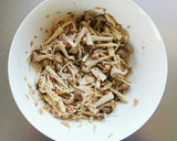 レンジで簡単☆ご飯のお供に・無限きのこ。作り方3写真