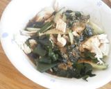鶏ささみとワカメのごまだれ健康サラダ作り方3写真
