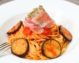 ナスと生ハムのパスタ作り方5写真