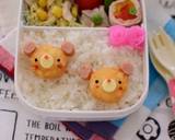 【キャラ弁】ハッシュドポテトのクマ弁当作り方5写真