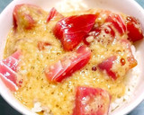 簡単！マグロの山かけ(マグロとろろ丼)作り方1写真