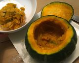 簡単☆丸ごと南瓜のパーティーグラタン♬作り方2写真