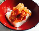 これ旨い!材料2つ!ほっかほかキムチ豆腐作り方2写真