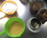 100均型で抹茶シフォン×2作り方6写真